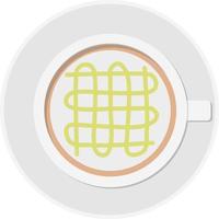 Cappuccino flat illustration vector