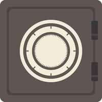 icono de caja fuerte, ilustración retro vector