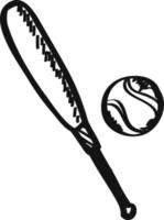 icono de dibujo de pelota de baloncesto, ilustración de esquema vector