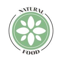 natural label icon vector