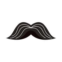 bigote estilo hipster vector