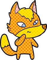 fox cartoon character vector