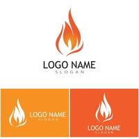 Fire flame Logo vector concept design