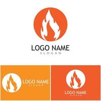 Fire flame Logo vector concept design