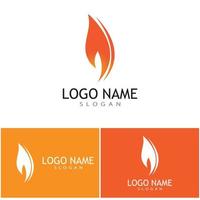 Fire flame Logo vector concept design