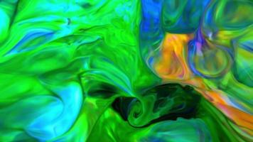 Ink Drops Bubbles and Sphere Shapes on Abstract Colorful Ink Background Turbulence video