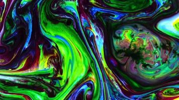 Ink Drops Bubbles and Sphere Shapes on Abstract Colorful Ink Background Turbulence video