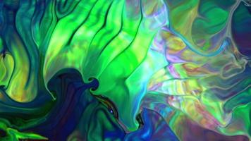 inkt druppels bubbels en gebied vormen Aan abstract kleurrijk inkt achtergrond turbulentie video