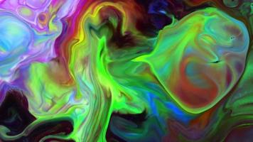 Ink Drops Bubbles and Sphere Shapes on Abstract Colorful Ink Background Turbulence video