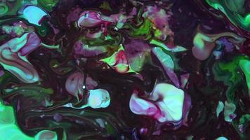 Ink Drops Bubbles and Sphere Shapes on Abstract Colorful Ink Background Turbulence video