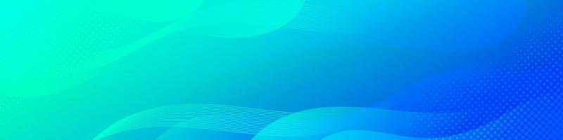 Abstract blue Fluid Wave Banner Template vector