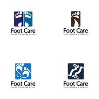 Foot logo design vector template