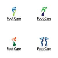 Foot logo design vector template