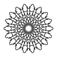 Mandala Illustration Line Art vector