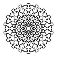 Mandala Illustration Line Art vector