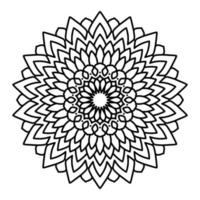 Mandala Illustration Line Art vector