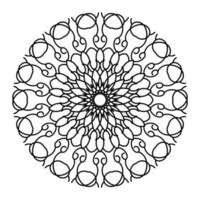 Mandala Illustration Line Art vector