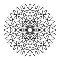 Mandala Illustration Line Art vector