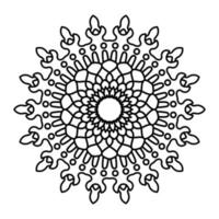 Mandala Illustration Line Art vector