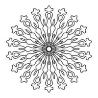 Mandala Illustration Line Art vector