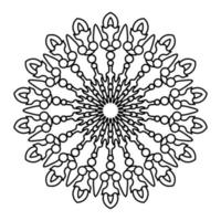 Mandala Illustration Line Art vector