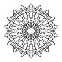 Mandala Illustration Line Art vector