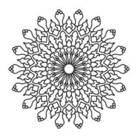 Mandala Illustration Line Art vector