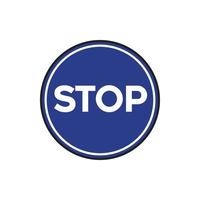 Stop sign vector for website symbol icon presentation