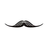 bigote estilo retro vector