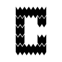 Letter C logo design. vector
