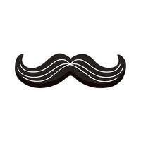 bigote estilo hipster vector