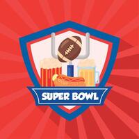 super bowl shield vector
