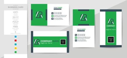 This modern creative corporate business card template is a must-have for your personal and office. vector