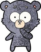 personaje de dibujos animados de oso vector