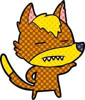 fox cartoon character vector