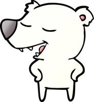 polar bear cartoon vector