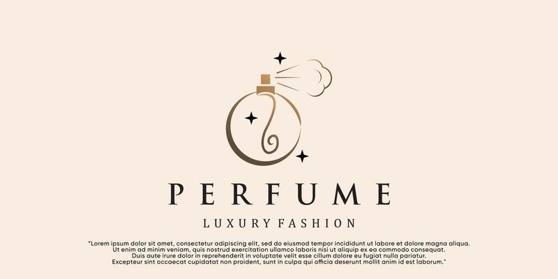 Premium luxurious perfume logo Royalty Free Vector Image