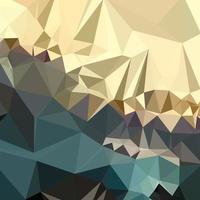 Ecru Brown Blue Abstract Low Polygon Background vector