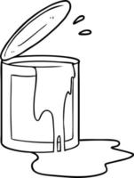 cartoon paint bucket vector