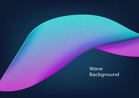 magenta and cyan gradient abstract wave line, smooth pattern, communication technology cyberpunk curve concept, Internet network vector