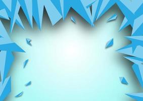 Abstract blue color polygon triangle geometric background.Design for cards, brochures, banners. vector