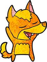 fox cartoon character vector