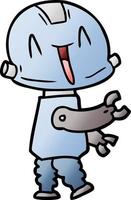 Vector cartoon robot