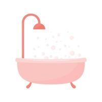 bath with bubbles vector