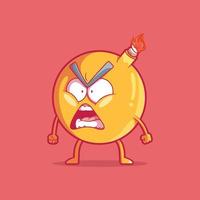 Emoji Bomb character vector illustration. Sharing, emotion, social media design concept.