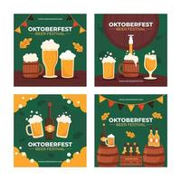 plantilla de redes sociales oktoberfest vector