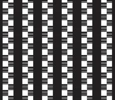 abstract pattern border Seamless black, gray and white square stripes Beautiful geometric maze pattern fabric. vector