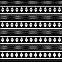 abstract pattern border Seamless black, gray and white square stripes Beautiful geometric maze pattern fabric. vector