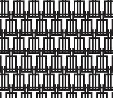 abstract pattern border Seamless black, gray and white square stripes beautiful geometric pattern fabric vector