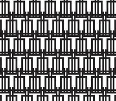 abstract pattern border Seamless black, gray and white square stripes beautiful geometric pattern fabric vector